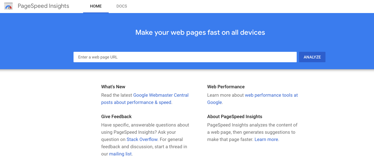 Google PageSpeed Insights