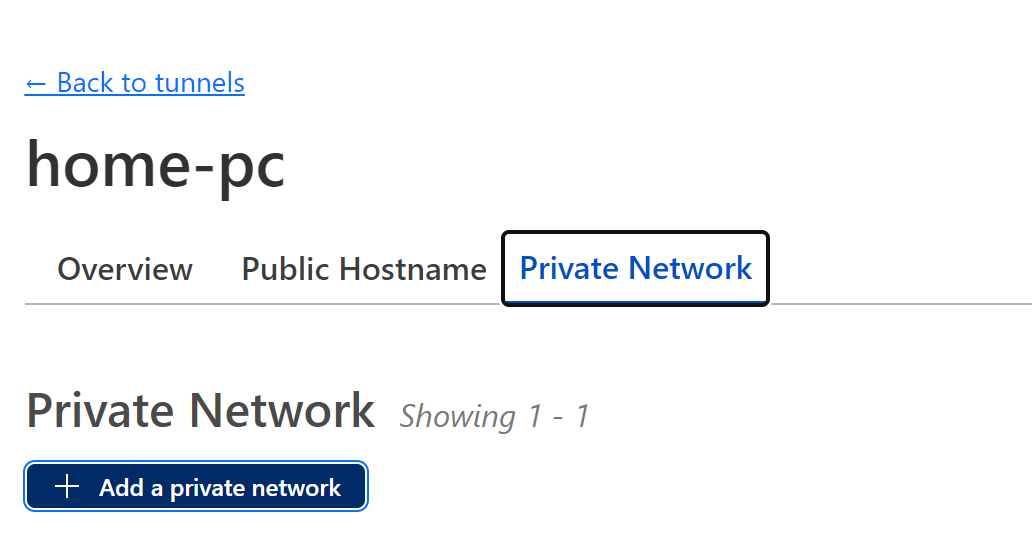 cloudflare tunnel mapping